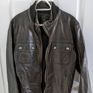 Men's GUESS leather jacket